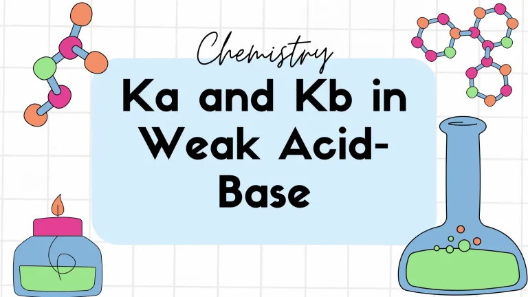 ka and kb in weak Acid-Base